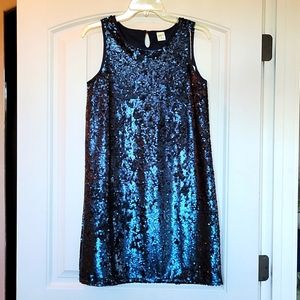 Navy sequence dress